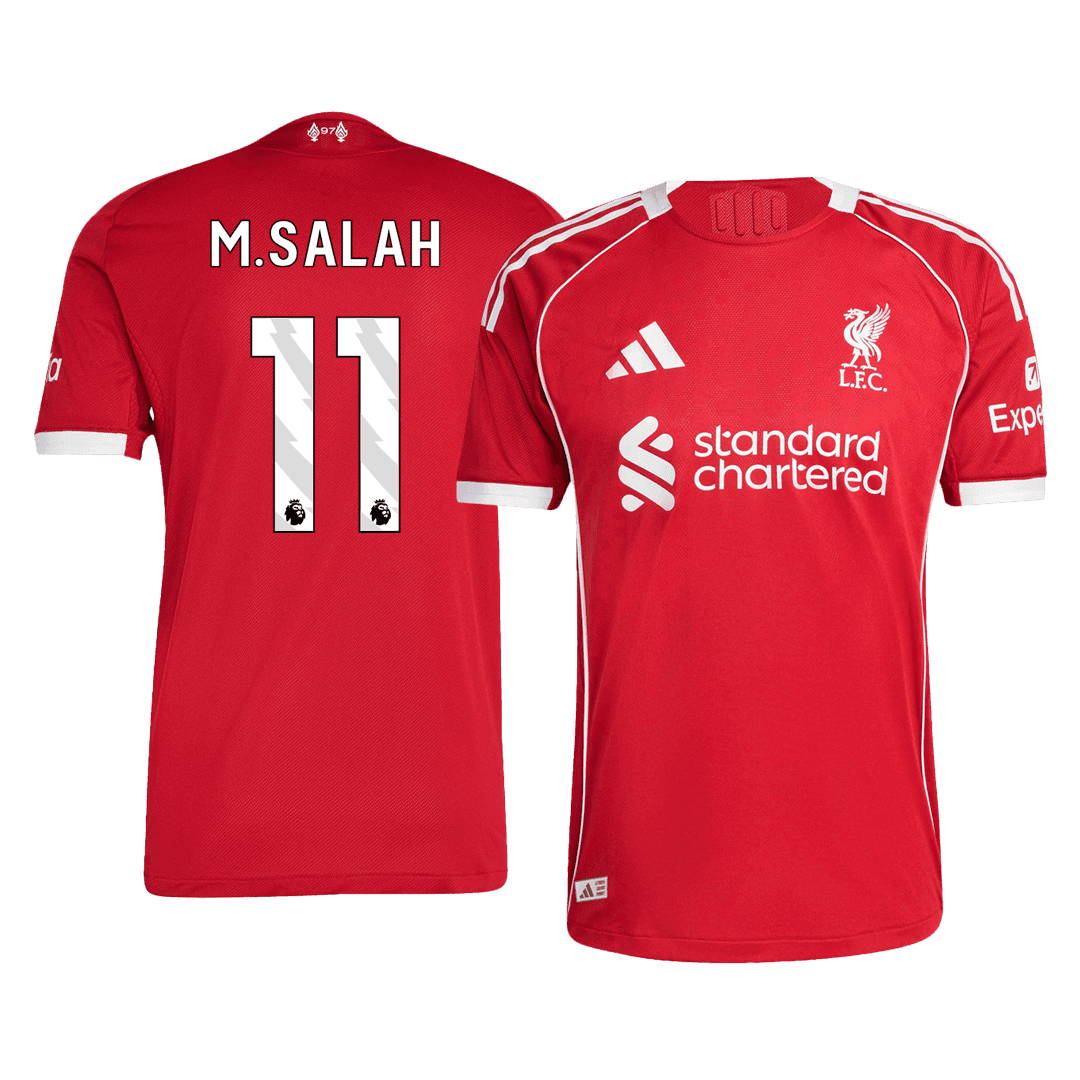 Męska Koszulka Domowa Liverpool M.SALAH #11 Wersja Piłkarska 2025/26 - Slim Fit - Topowe Koszulki Pilkarskie Sklep Internetowy