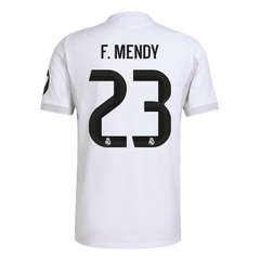 Męska Koszulka Domowa Real Madrid F.MENDY #23 Wersja Piłkarska 2025/26 - Slim Fit - Topowe Koszulki Pilkarskie Sklep Internetowy