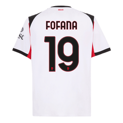 Męska Koszulka Wyjazdowa AC Milan FOFANA #19 2025/26 - Topowe Koszulki Pilkarskie Sklep Internetowy