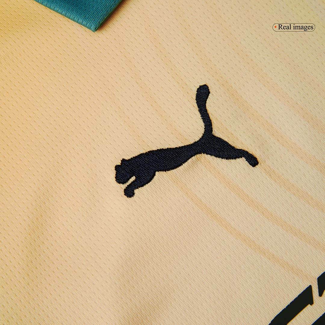 Wysokiej jakości komplet koszulek piłkarskich Manchester City Fourth Away (koszulka + spodenki) 2024/25 dla dzieci - Topowe Koszulki Pilkarskie Sklep Internetowy