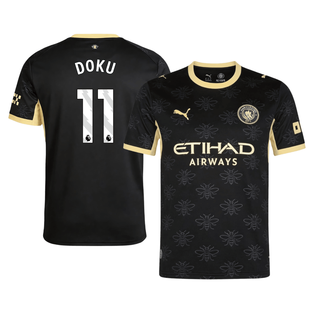 Męska koszulka Manchesteru City wyjazdowa DOKU #11 2026/27