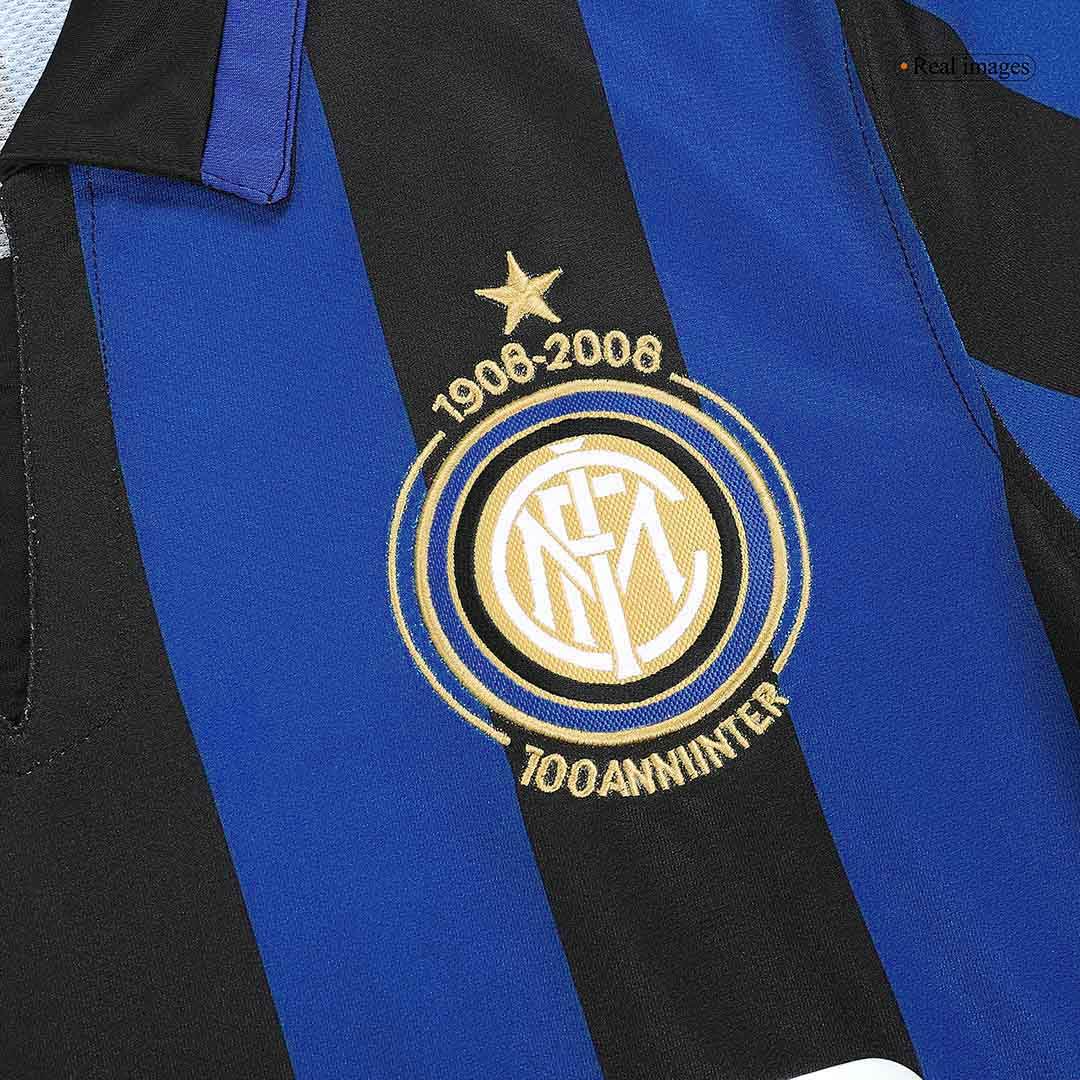 Męska domowa koszulka piłkarska Retro 2007/08 Inter Mediolan - Topowe Koszulki Pilkarskie Sklep Internetowy