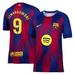 Męska Koszulka Domowa Barcelona LEWANDOWSKI #9 2025/26 - Topowe Koszulki Pilkarskie Sklep Internetowy