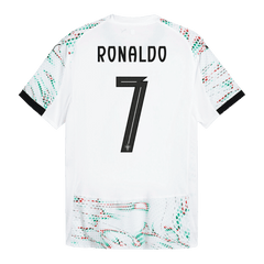 Męska Koszulka Wyjazdowa Portugalia RONALDO #7 Wersja Piłkarska 2025 - Topowe Koszulki Pilkarskie Sklep Internetowy
