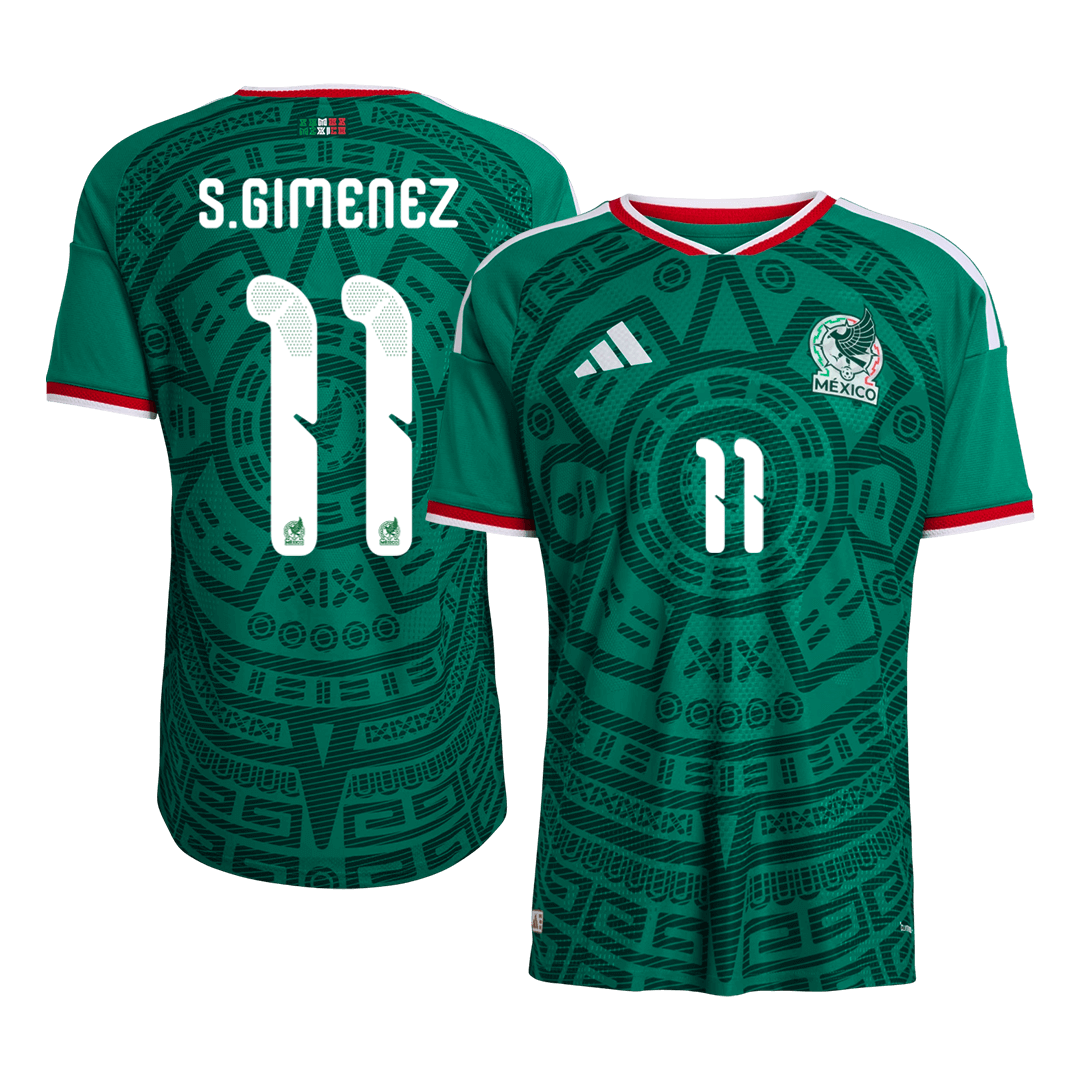 Męska koszulka Meksyku domowa S.GIMENEZ #11 wersja zawodnicza – Mundial 2026