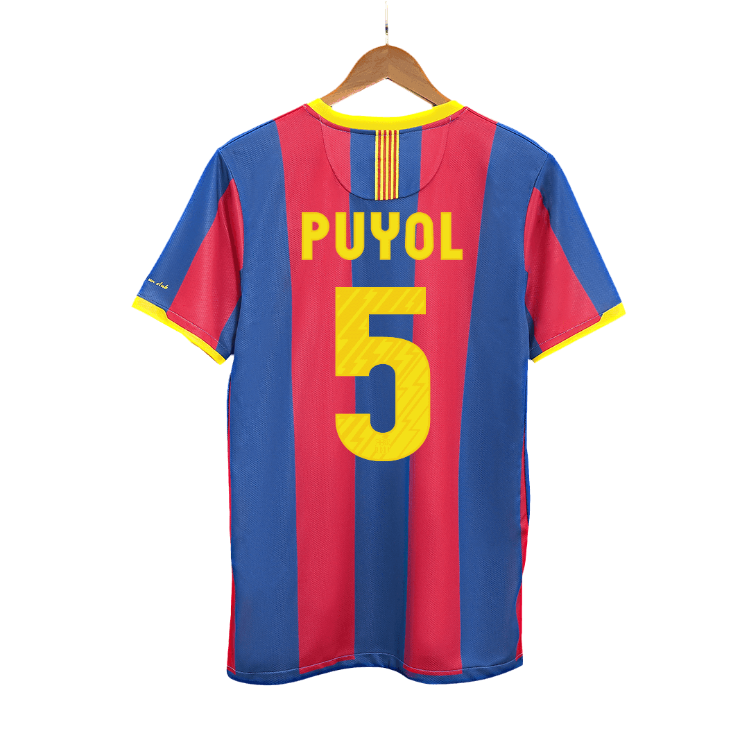 Męska Koszulka Retro Domowa Barcelona PUYOL #5 2010/11 - Topowe Koszulki Pilkarskie Sklep Internetowy