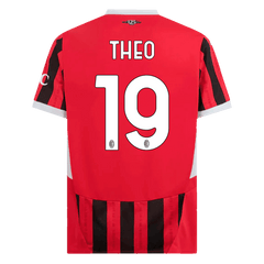 THEO #19 Męska koszulka domowa AC Milan 2024/25 - Topowe Koszulki Pilkarskie Sklep Internetowy