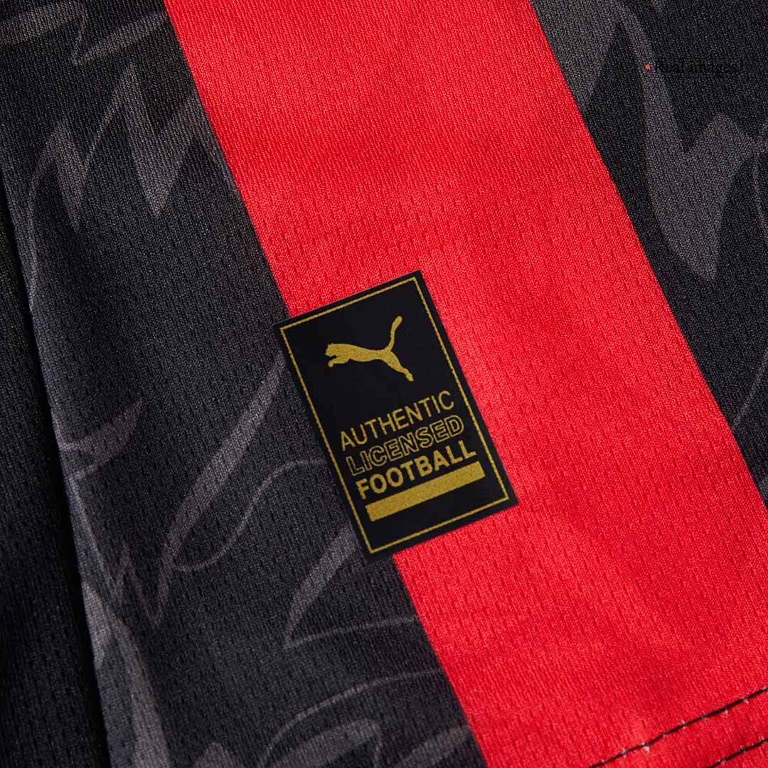 Męski Zestaw Domowy AC Milan (Koszulka+Spodenki) 2025/26 - Topowe Koszulki Pilkarskie Sklep Internetowy