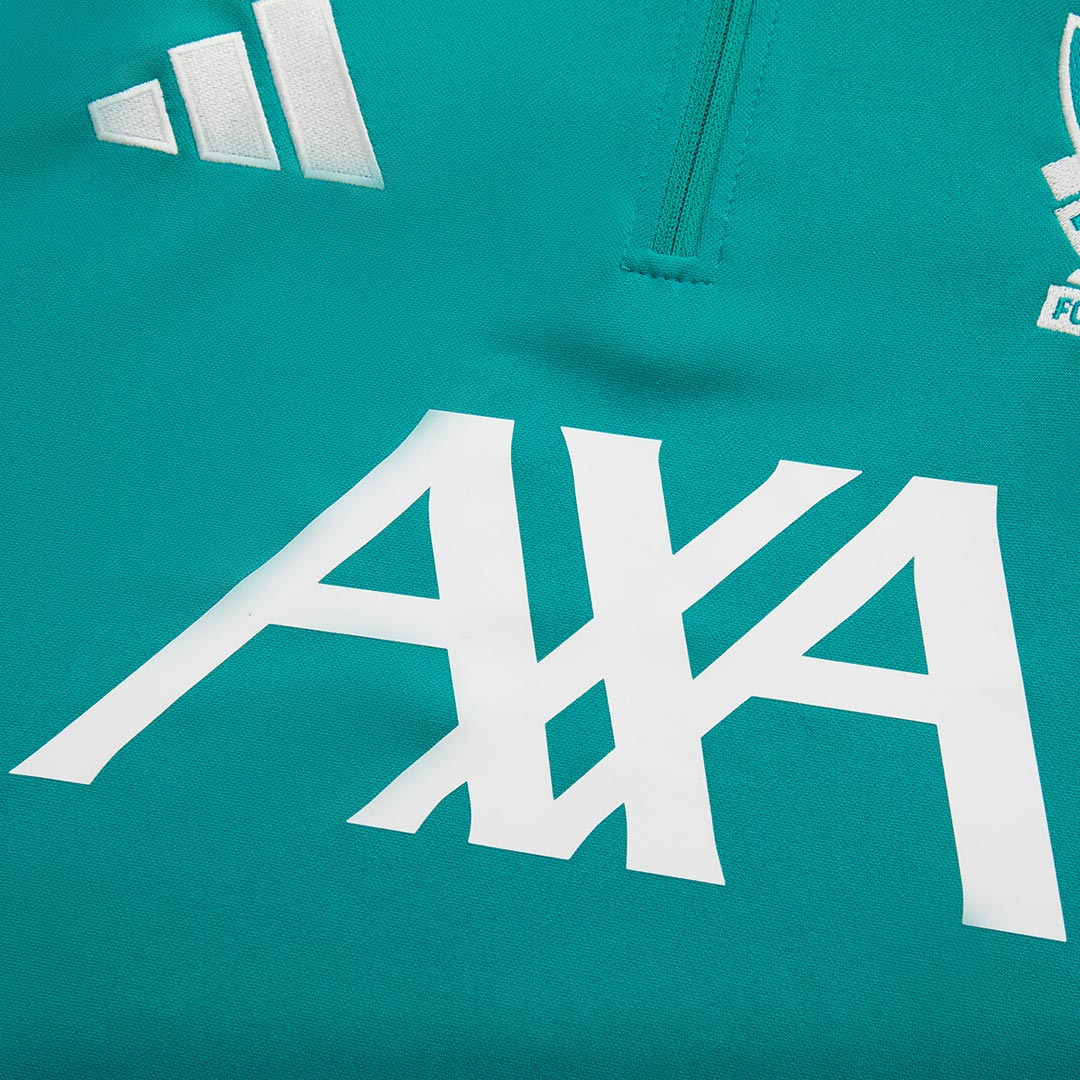 Juniorski Liverpool Bluza z zamkiem Komplet Dresowy 2025/26 Zielony