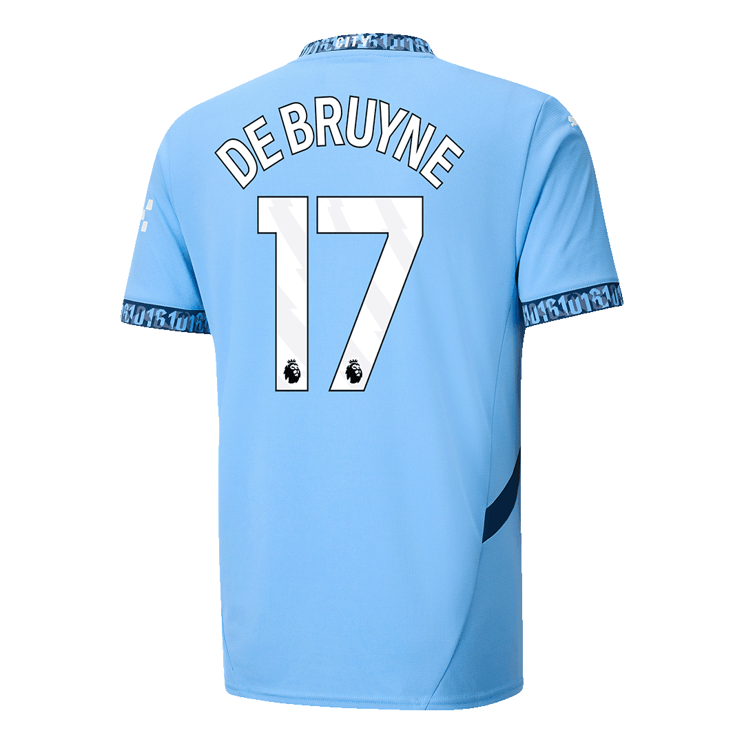 DE BRUYNE #17 Koszulka piłkarska Manchester City Home 2024/25 - Topowe Koszulki Pilkarskie Sklep Internetowy