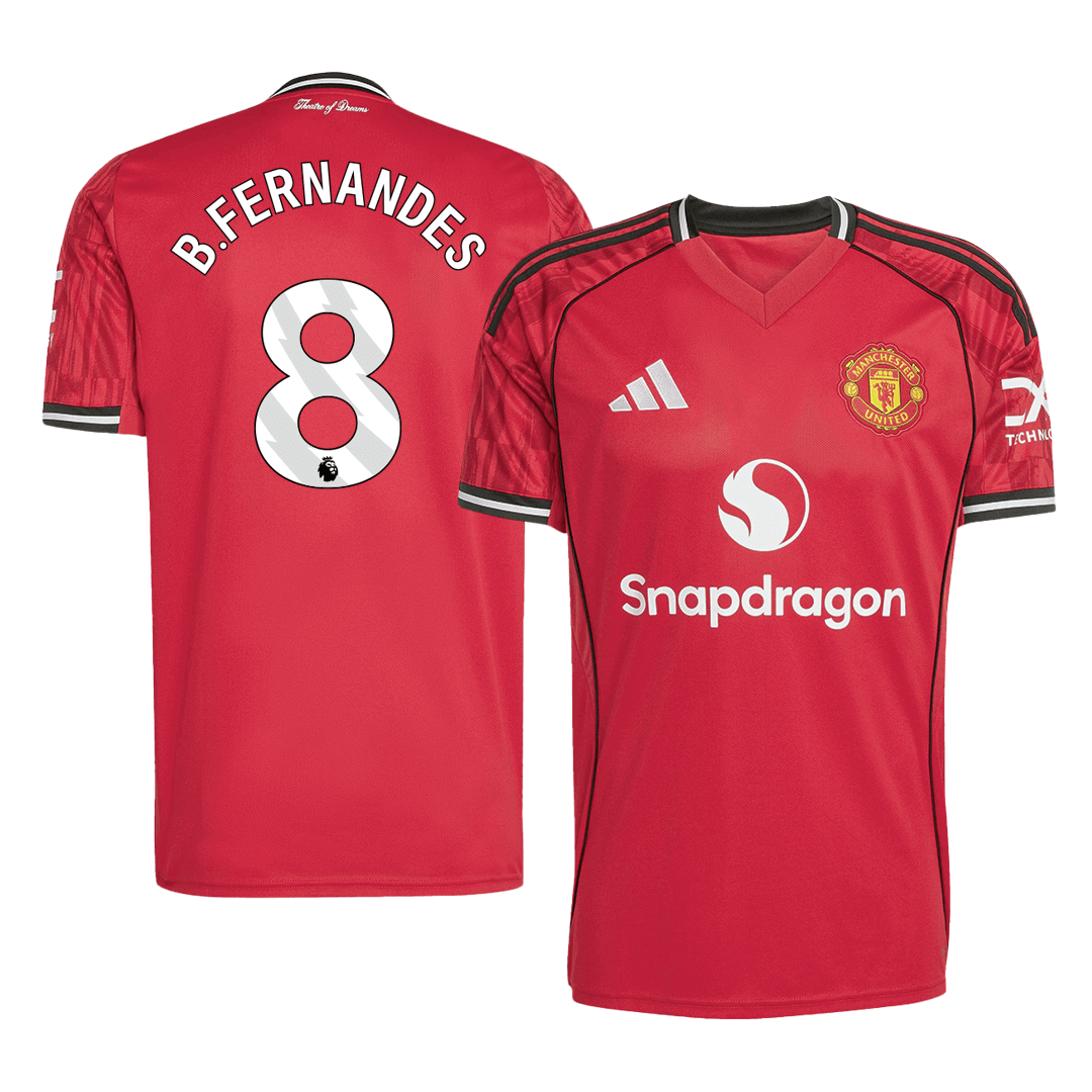 Męska Koszulka Domowa Manchester United B.FERNANDES #8 2025/26 [PREMIUM]