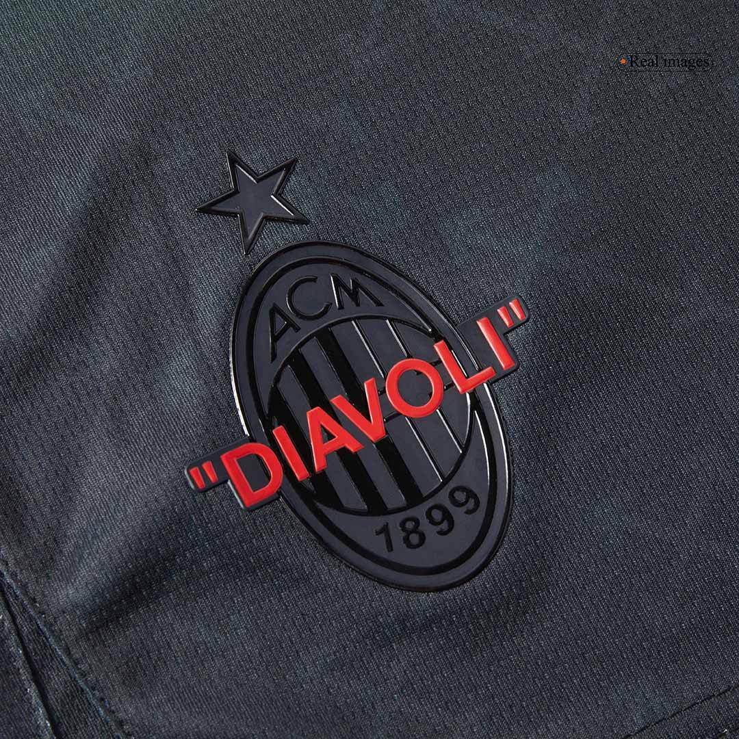 Męski Zestaw Czwarta Wyjazdowa AC Milan (Koszulka+Spodenki) 2024/25 - Topowe Koszulki Pilkarskie Sklep Internetowy