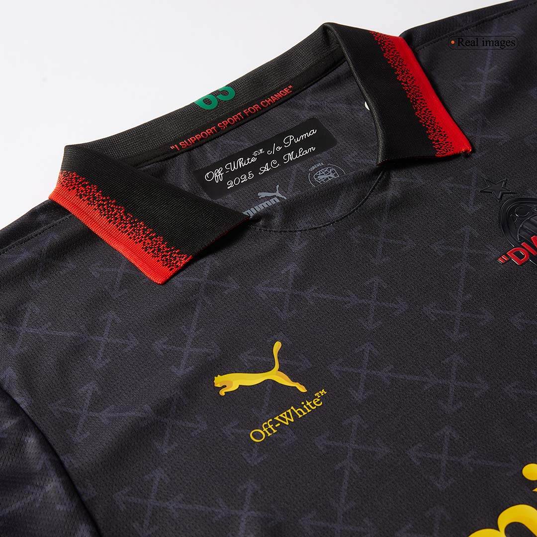 Męski Zestaw Czwarta Wyjazdowa AC Milan (Koszulka+Spodenki) 2024/25 - Topowe Koszulki Pilkarskie Sklep Internetowy