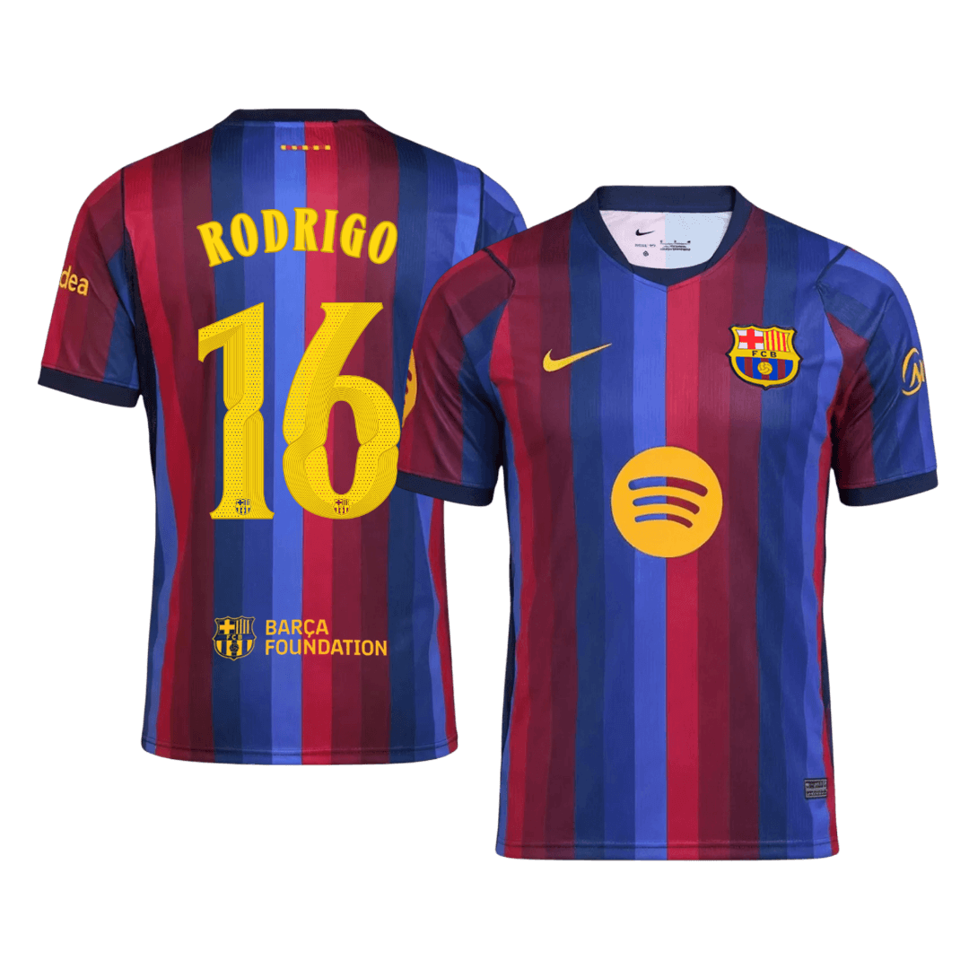 Męska koszulka Barcelony domowa RODRIGO #16 2026/27 - UCL
