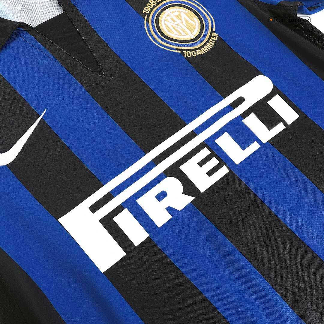 Męska domowa koszulka piłkarska Retro 2007/08 Inter Mediolan - Topowe Koszulki Pilkarskie Sklep Internetowy