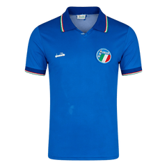 Męska Koszulka Retro Domowa Italy 1990