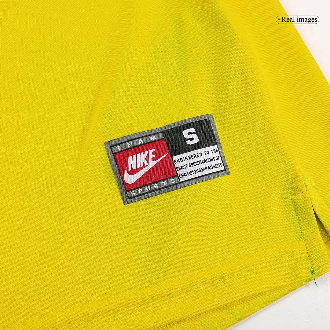 Męska Koszulka Retro Domowa Brazylia RONALDO #9 1998 - World Cup - Topowe Koszulki Pilkarskie Sklep Internetowy