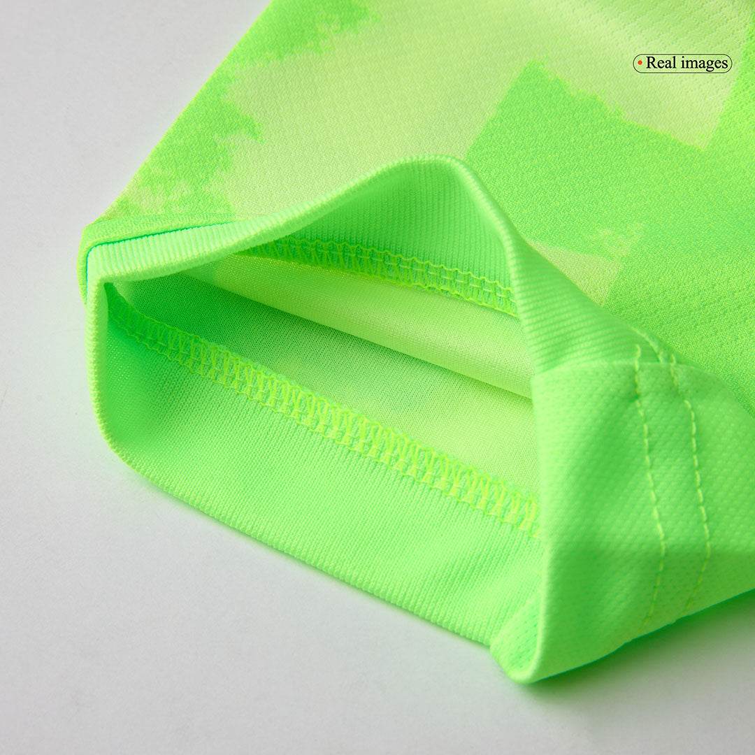 Zestaw Piłkarski Dla Dzieci Barcelona Third Away (Koszulka+Spodenki) 2024/25 - UCL (Logo Spotify bez tekstu) - Topowe Koszulki Pilkarskie Sklep Internetowy