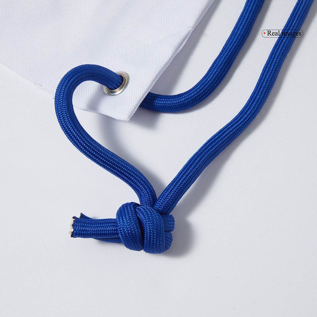 Worek sportowy Real Madrid Biały - Wyprzedaż Sezonowa - Topowe Koszulki Pilkarskie Sklep Internetowy