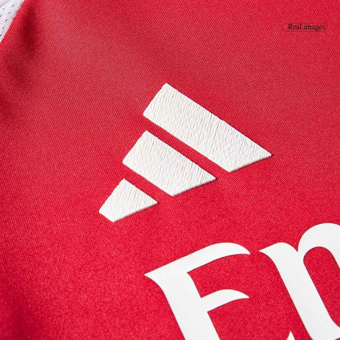 Dziecięcy Zestaw Domowy Arsenal (Koszulka+Spodenki) 2024/25 - Wyprzedaż Sezonowa [PREMIUM] - Topowe Koszulki Pilkarskie Sklep Internetowy