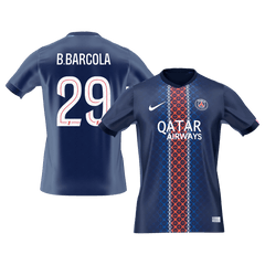 Męska Koszulka Domowa PSG B.BARCOLA #29 2025/26 [PREMIUM]