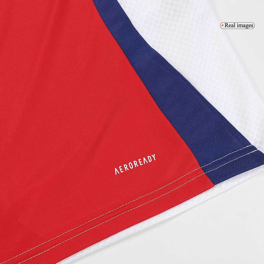 Męska Wysokiej jakości zestaw koszulek piłkarskich Arsenal Home (koszulka + spodenki) 2024/25 - Topowe Koszulki Pilkarskie Sklep Internetowy