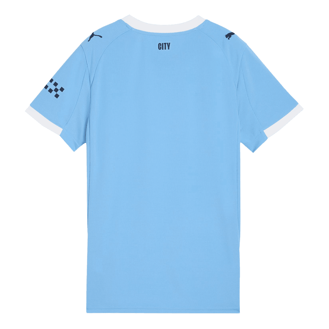 Damska Koszulka Domowa Manchester City 2025/26 - Topowe Koszulki Pilkarskie Sklep Internetowy