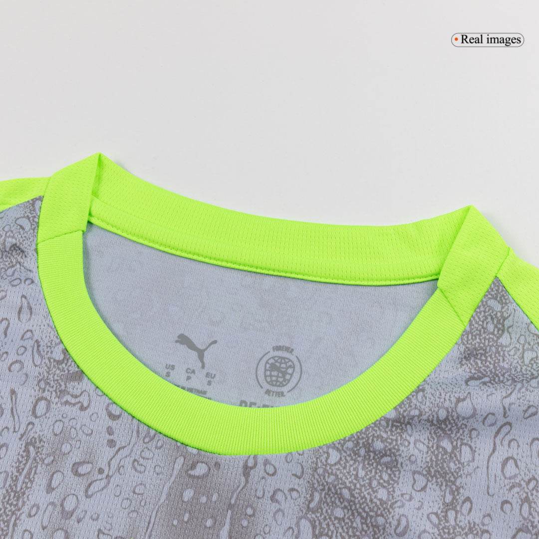 Męski Zestaw Trzecia Wyjazdowa Manchester City (Koszulka+Spodenki) 2025/26 - Topowe Koszulki Pilkarskie Sklep Internetowy