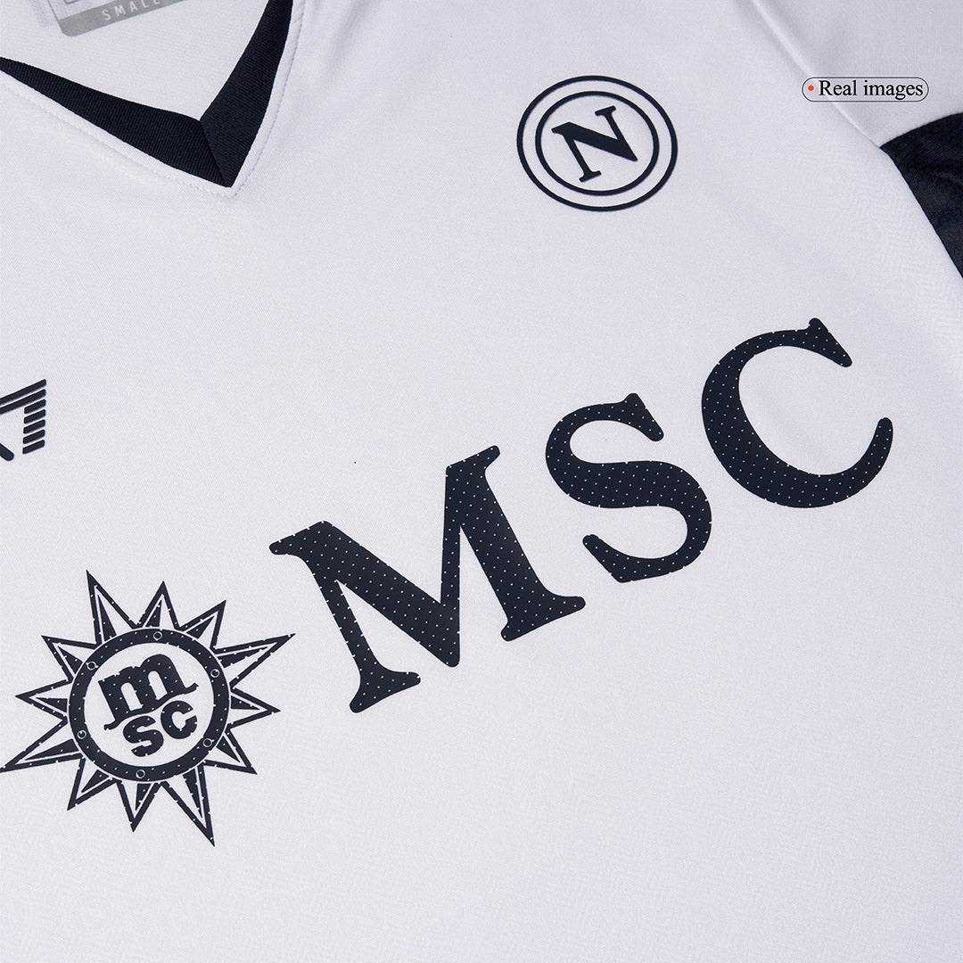 Męska Koszulka Wyjazdowa Napoli LUKAKU #11 Wersja Piłkarska 2024/25 - Krój Slim Fit - Topowe Koszulki Pilkarskie Sklep Internetowy