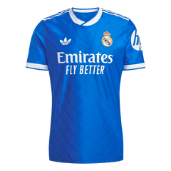 Real Madrid Auswärtstrikot für Herren, drittes Auswärtstrikot, Tchouameni #14, Saison 2025/26, Fußballversion – Slim Fit