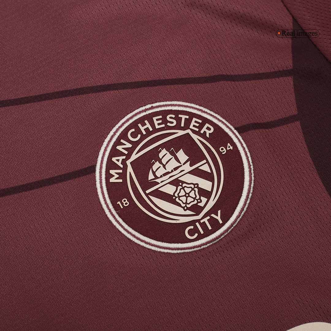 Męska Wysokiej jakości koszulka piłkarska Manchester City Third Away (koszula + spodenki + skarpetki) 2024/25 - Topowe Koszulki Pilkarskie Sklep Internetowy