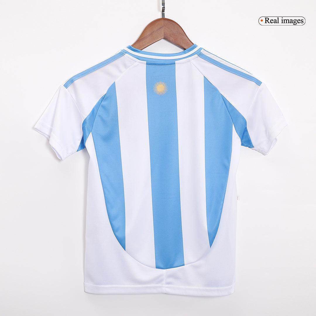 Dziecięcy Zestaw Domowy Argentyna 2024 (Koszulka + Spodenki + Skarpety) - Topowe Koszulki Pilkarskie Sklep Internetowy
