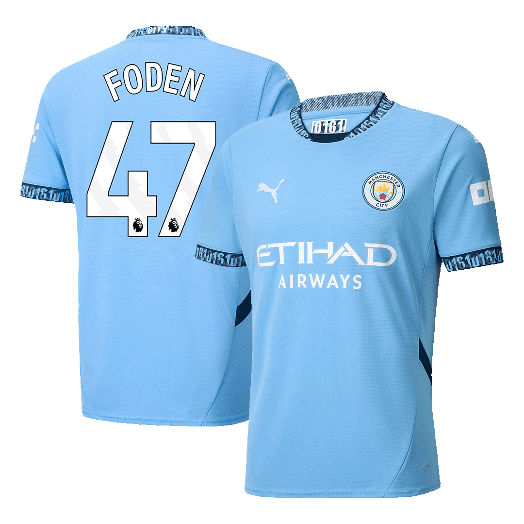 FODEN #47 Koszulka piłkarska domowa Manchester City 2024/25 - Topowe Koszulki Pilkarskie Sklep Internetowy