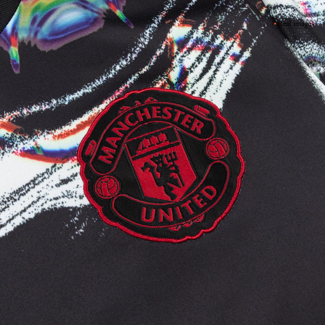 Męska Koszulka Przedmeczowa Manchester United 2025/26 z Długim Rękawem