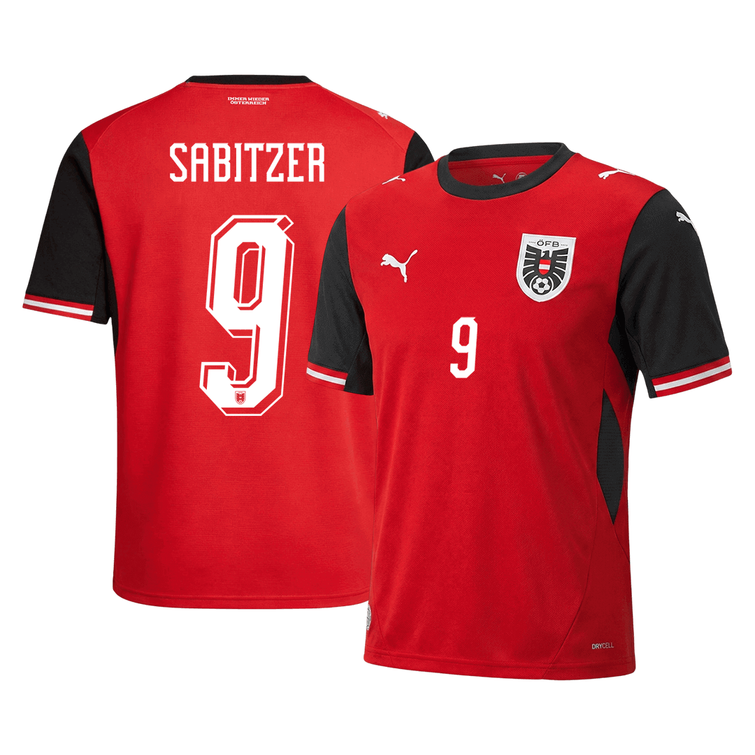 Męska koszulka Austrii domowa SABITZER #9 – Mundial 2026