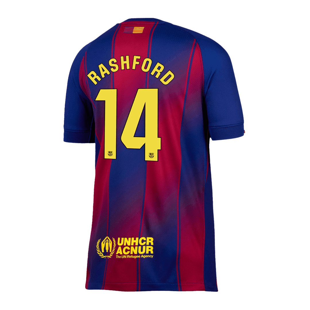 Męska Koszulka Domowa Barcelona RASHFORD #14 2025/26 - Topowe Koszulki Pilkarskie Sklep Internetowy