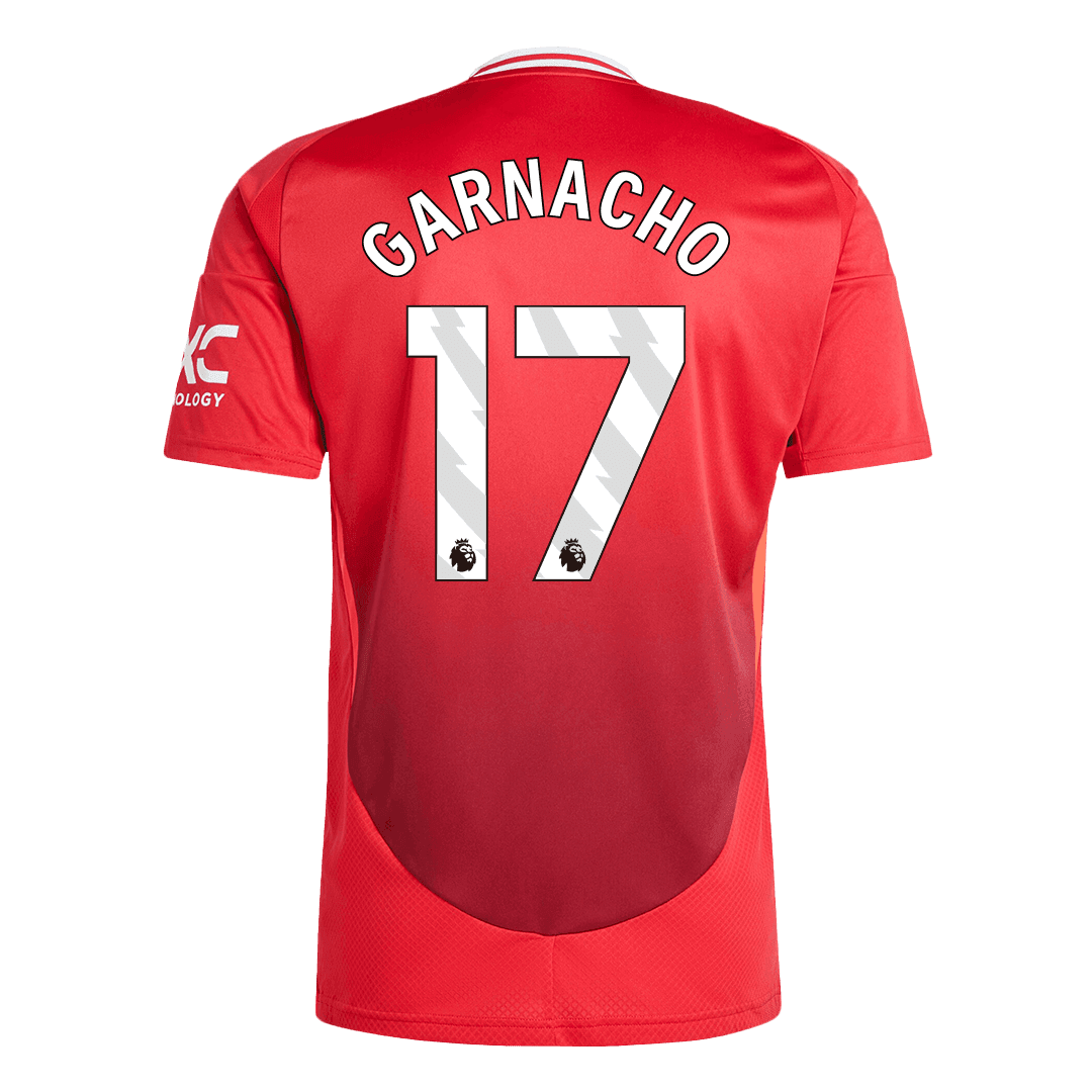 GARNACHO #17 Manchester United Koszulka domowa piłkarska 2024/25 - Topowe Koszulki Pilkarskie Sklep Internetowy