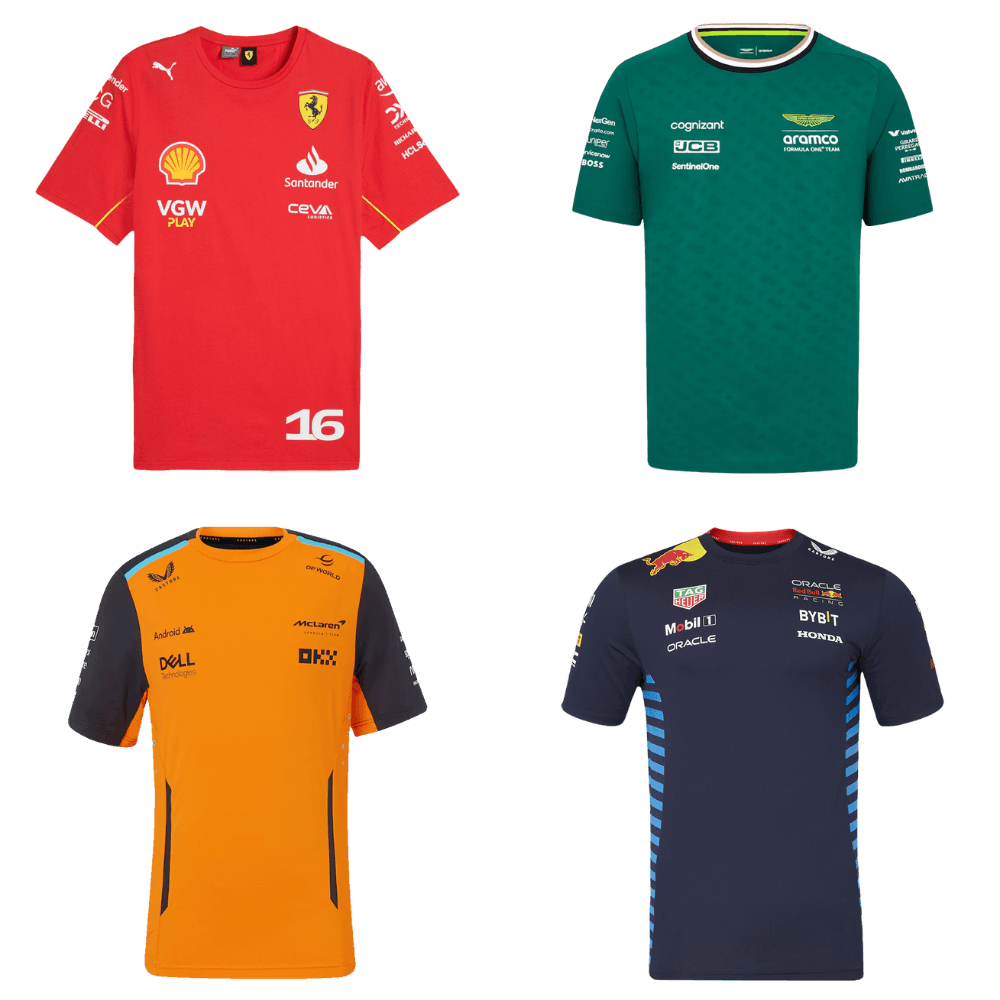 Męska Koszulka F1 2024 – Ferrari, Aston Martin, Red Bull, McLaren - Topowe Koszulki Pilkarskie Sklep Internetowy