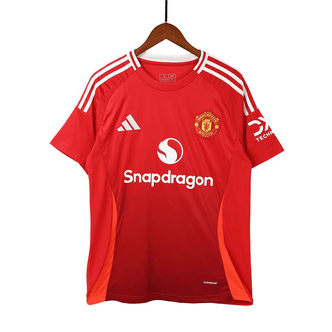 Męska domowa koszulka piłkarska Manchester United 2024/25 - Topowe Koszulki Pilkarskie Sklep Internetowy