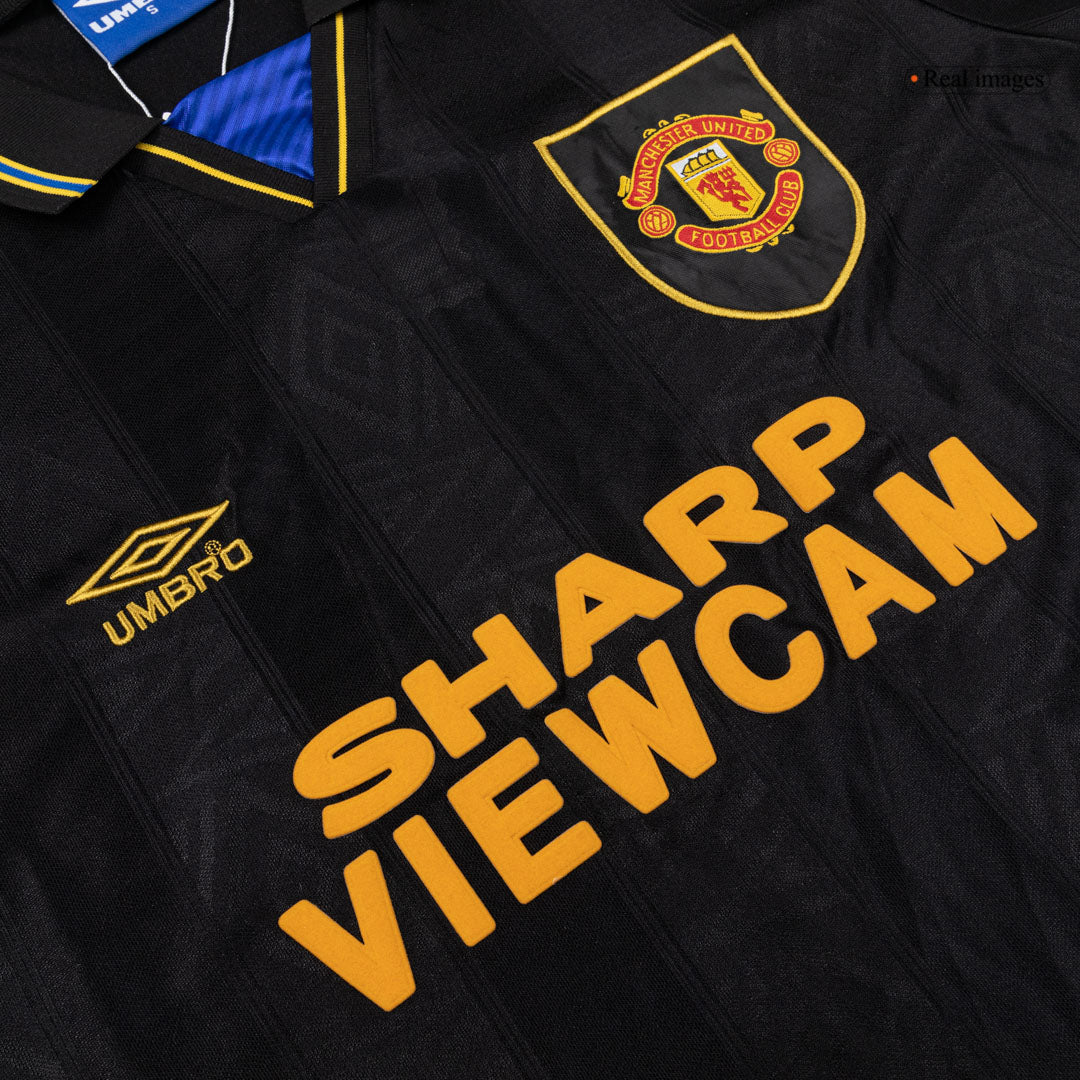 Męska Koszulka Retro Wyjazdowa Manchester United 1993/94