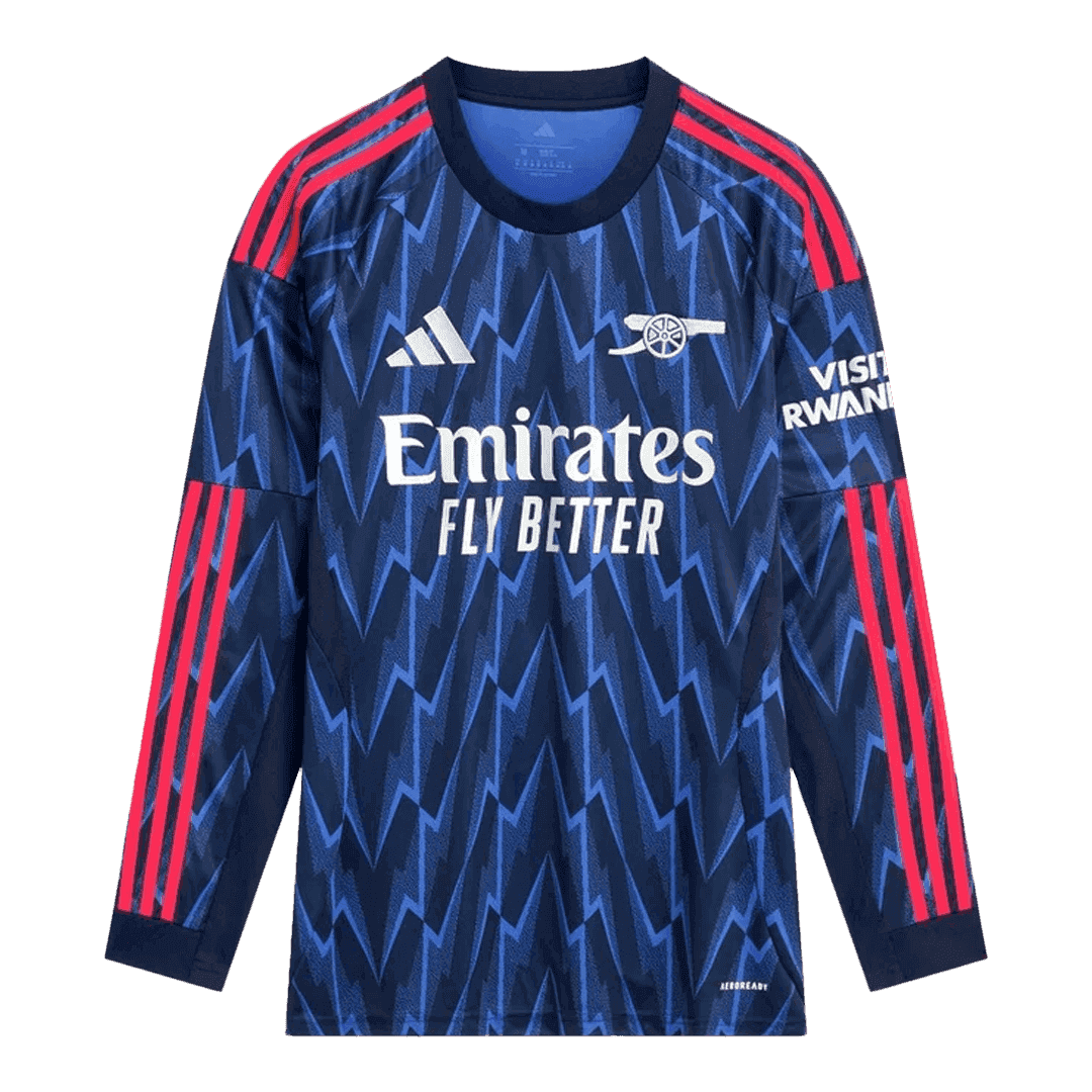 Męska Koszulka Wyjazdowa Arsenal 2025/26 z Długim Rękawem - Topowe Koszulki Pilkarskie Sklep Internetowy