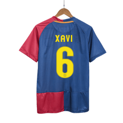 XAVI #6 Męska retro koszulka piłkarska Barcelona domowa z sezonu 08/09 - UCL Final - Topowe Koszulki Pilkarskie Sklep Internetowy