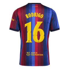 Męska koszulka Barcelony domowa RODRIGO #16 2026/27 - UCL