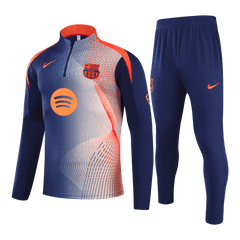 Juniorski Barcelona Bluza z zamkiem Komplet Dresowy 2025/26