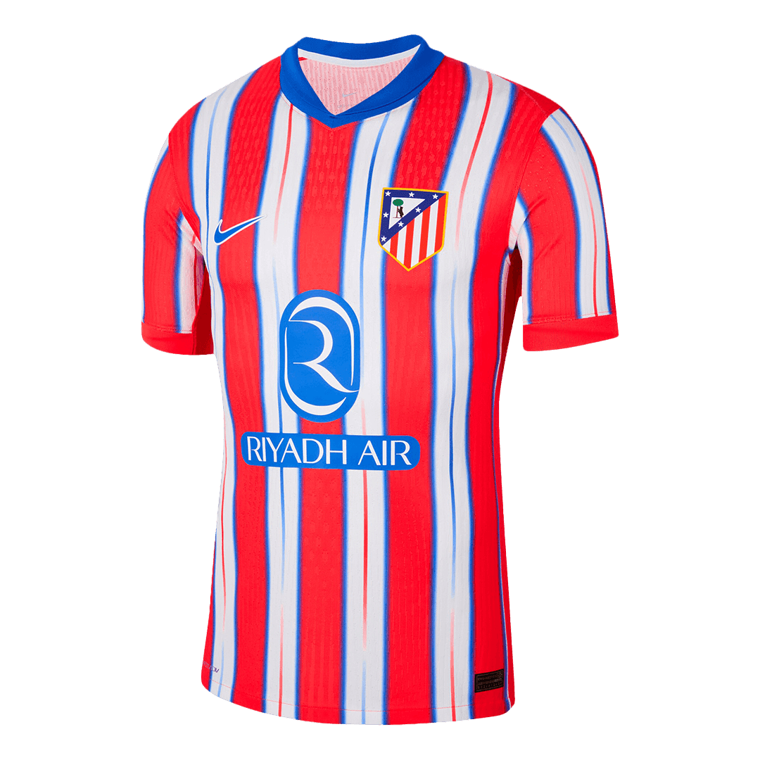 Męska domowa koszulka piłkarska Atletico Madryt w wersji dla graczy 2024/25 - Slim Fit - Topowe Koszulki Pilkarskie Sklep Internetowy