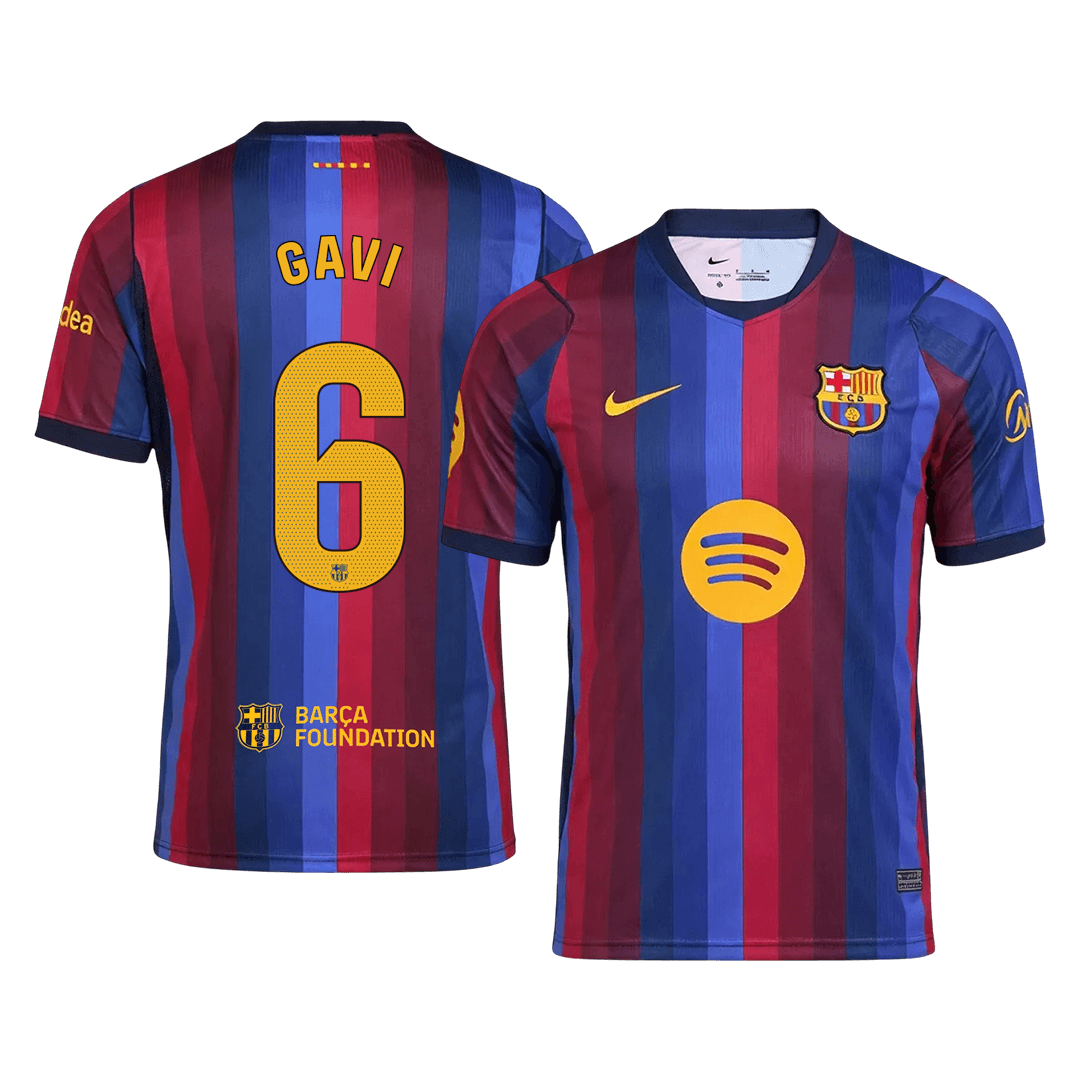 Męska domowa koszulka FC Barcelony 2026/27 – GAVI #6 [Premium]
