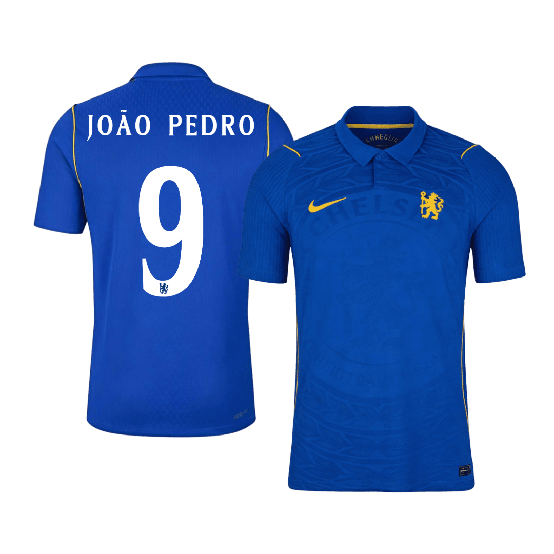 Męska koszulka Chelsea domowa JOÃO PEDRO #9 wersja zawodnicza 2026/27 - UCL