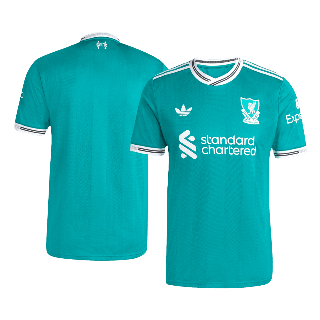 Męska Koszulka Trzecia Wyjazdowa Liverpool Wersja Piłkarska 2025/26 - Slim Fit - Topowe Koszulki Pilkarskie Sklep Internetowy