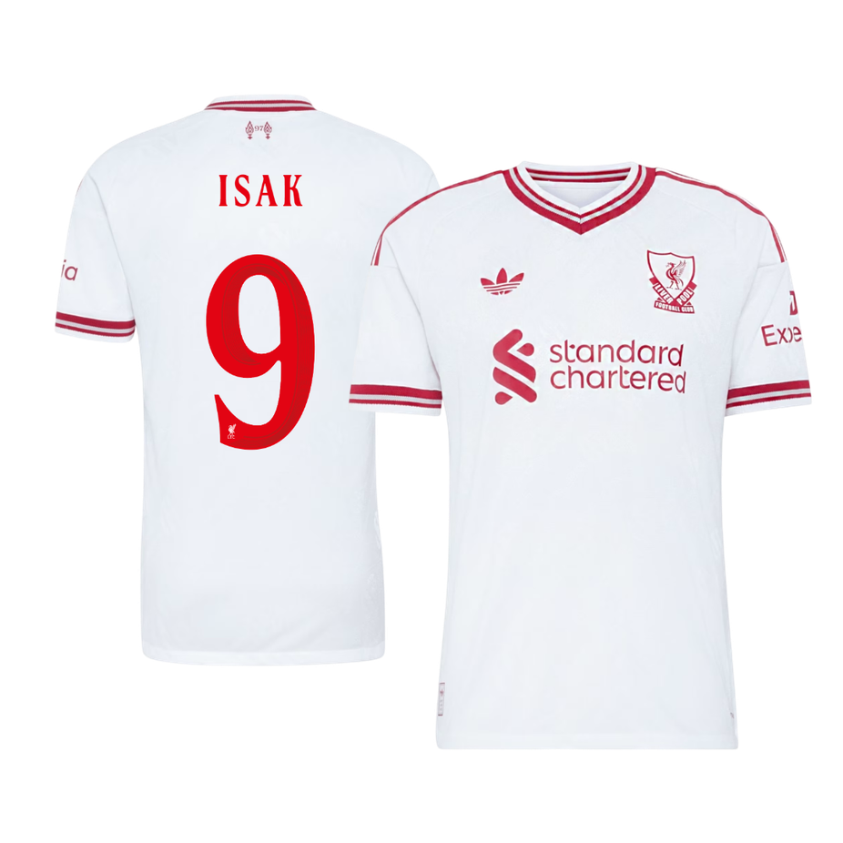 Męska koszulka Liverpoolu wyjazdowa ISAK #9 wersja zawodnicza 2026/27 - UCL