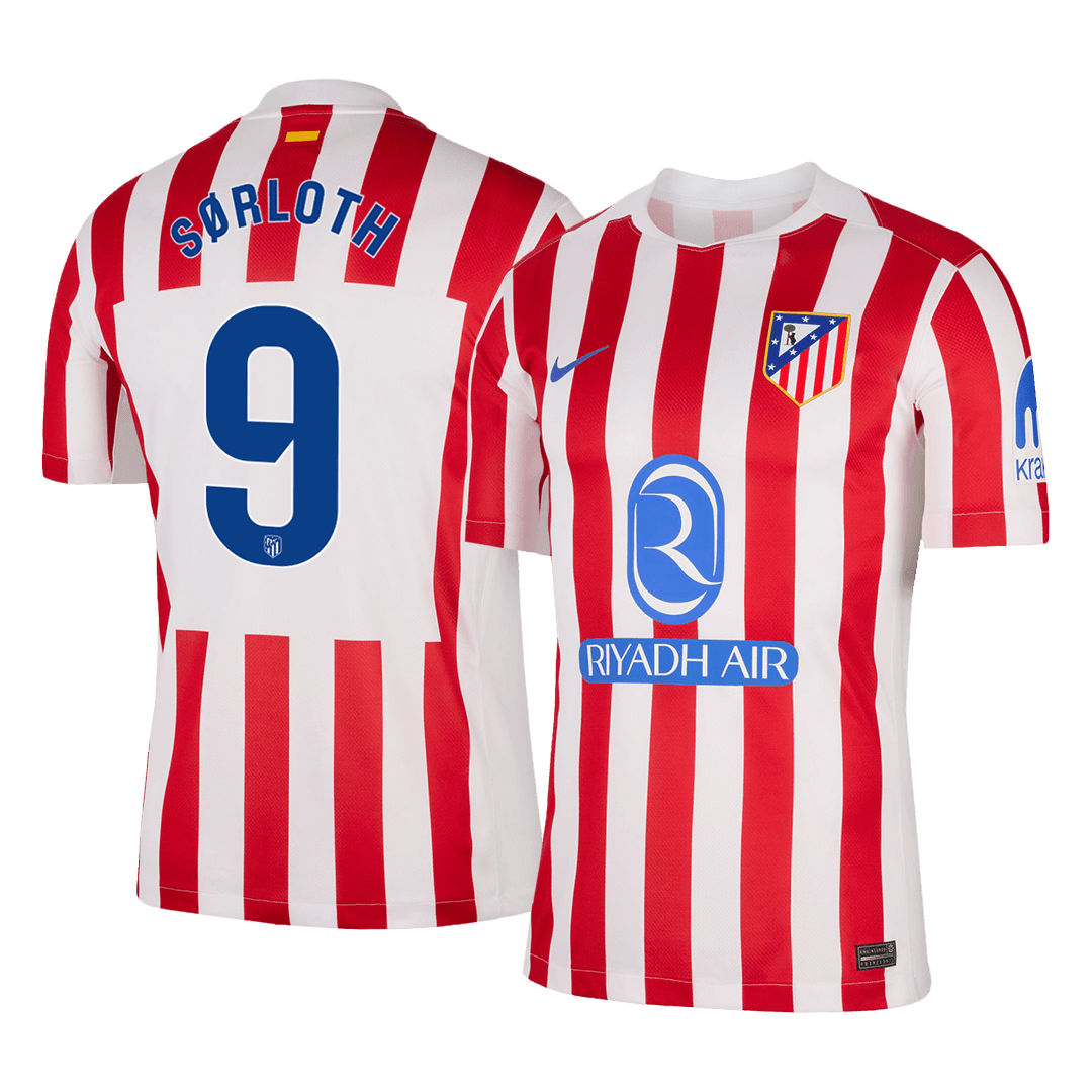 Męska Koszulka Domowa Atletico Madrid SØRLOTH #9 2025/26